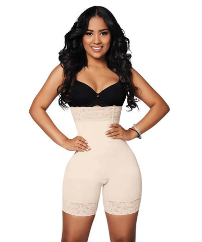 Model C-041 - Divine Toning Pull Up Body Shaper Infused w. Healing Power of 5 Plants - ALSO AVAILABLE IN BLACK!